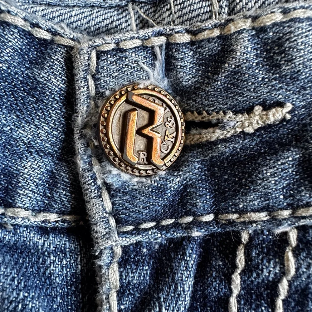 Rock & Roll Cowboy Jeans 36x36 Men Blue Denim bootleg